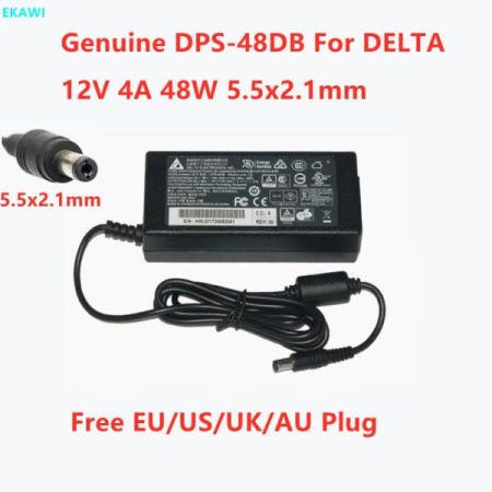 Dahua Hikvision 전원 공급 장치 충전기용 DELTA DPS48DB 12V 4A 48W 5.5x2.1mm AC 어댑터