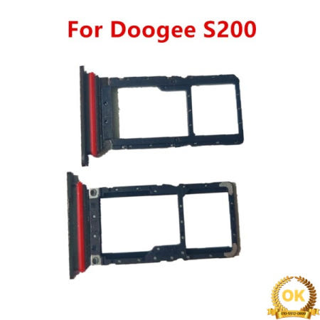 DOOGEE S200 휴대폰 SIM TF 카드 홀더 트레이 슬롯 교체 부품용 팝 뉴 오리지널