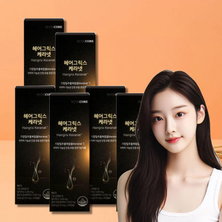 케라넷 뉴트리코어 헤어그릭스 헤어솔루션 효과 28정, 6개