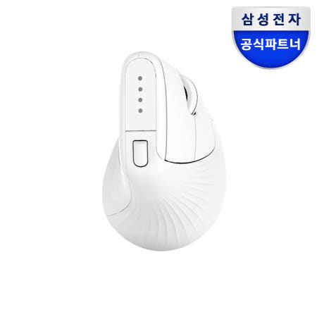 삼성전자 무선 버티컬마우스 SM-M1300Q 멀티페어링 블루투스 인체공학 화이트