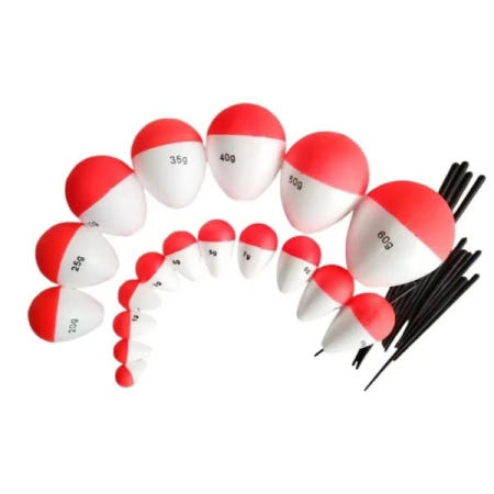 10Pcs 낚시 플로트 폼 물고기 드리프트 큰 배꼽 긴 캐스팅 1g/2g/3g/5g/10g 부표 Flotador 기어 도구