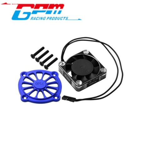 GPM MGO018FANA 7075 합금 모터 히트싱크 프레임 냉각 팬 및 강력한 보호 커버 포함 ARRMA 1/10 GORGON 4X2 MEGA 550용