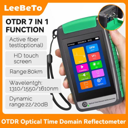 OTDR AUA-18/180/161A/U 광시간 영역 반사계 1310/1550/1610nm 22/20dB 80KM 활성 광섬유 테스트(옵션)
