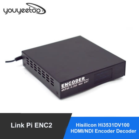 Link Pi ENC2 Hisilicon HDMI/NDI 인코더 라이브 방송 HD H.265 + smartP AVBR/RTMP/RTSP/ONVIF 유튜브 페이스북 Hi3531DV1
