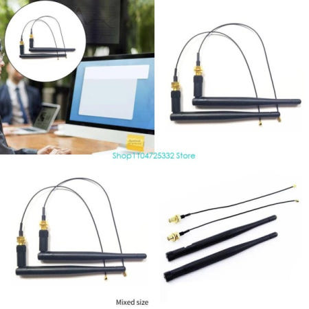 P5EA 2pcs 바나나에 대한 높은 게인 3db 안테나 DIY 라우터 개발 보드 강화 Wi -Fi 신호