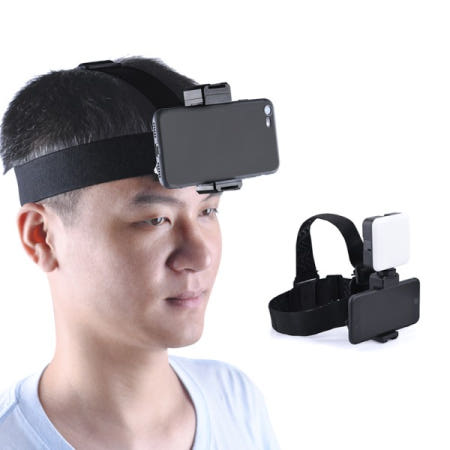 헤드 마운트 휴대폰 홀더 DJI 카메라용 인스타 360 용 1 인칭 시점 비디오 야외 라이브 브래킷