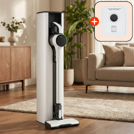 LG전자 코드제로 올인원타워 무선청소기 AX948BWE 280W A9S 오브제컬렉션 스팀물걸레 카밍 베이지 / 퀵 가능 (국내정품, 1년보증) + 먼지봉투추가증정
