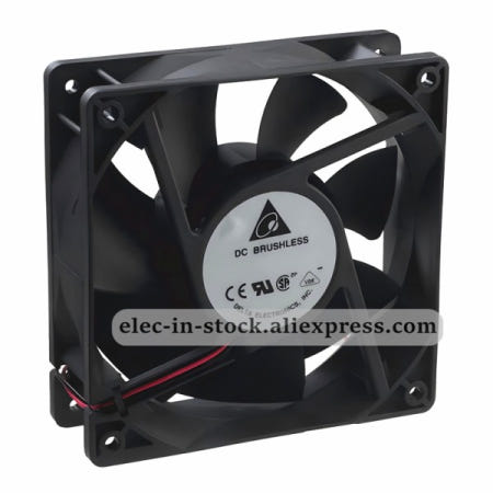델타 AFB1212VHE 브러시리스 축류 냉각 팬 12V DC 선풍기 120x120x38mm 3200RPM 신제품