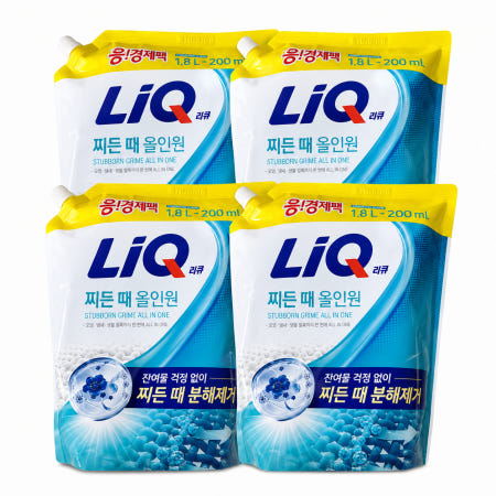 리큐 찌든때 올인원 1.8L+200ml 4개 일반/드럼겸용