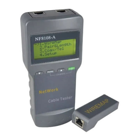 노야파 NF-8108A Cat5e/6e 동축 케이블 테스터