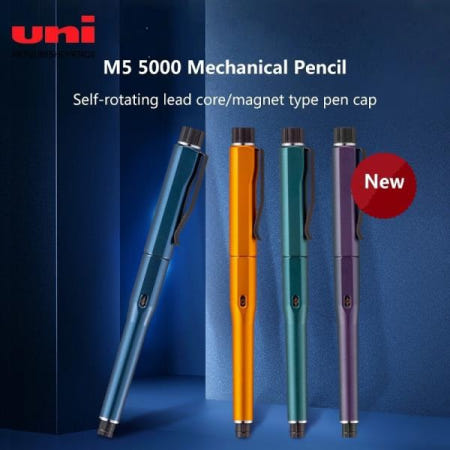 uni M55000 KURU TOGA DIVE 샤프 펜슬 0.5mm 자동 회전 방지 브레이크 코어 학생 쓰기 드로잉 아트용