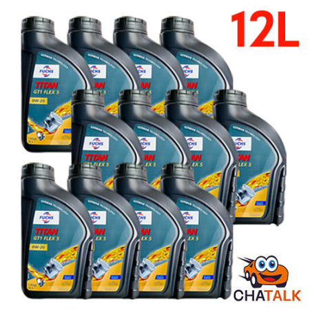 FUCHS 훅스 타이탄 GT1 플렉스5 SAE 0W-20 가솔린 합성유 1L, 12개