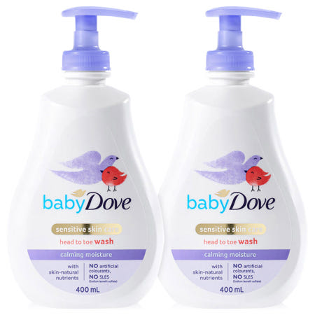 도브 베이비워시 카밍 모이스처 400ml 2개 안심 유아동 올인원 워시