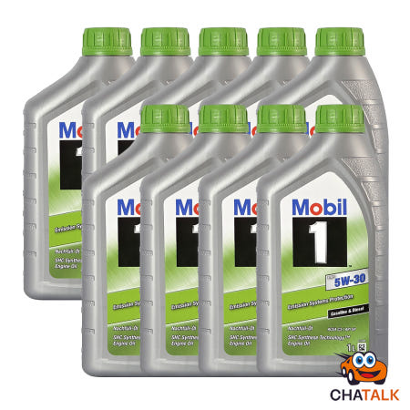 [정품보증]Mobil1 모빌원 ESP 5W-30 프리미엄 합성 엔진오일 1L, 9개