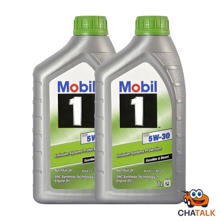 [정품보증]Mobil1 모빌원 ESP 5W-30 프리미엄 합성 엔진오일 1L, 2개