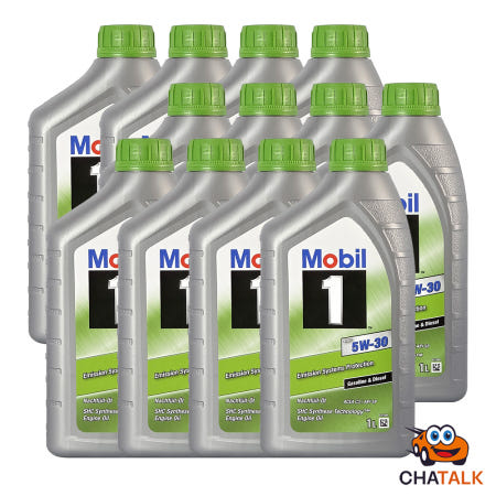 [정품보증]Mobil1 모빌원 ESP 5W-30 프리미엄 합성 엔진오일 1L, 12개