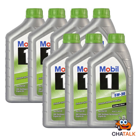 [정품보증]Mobil1 모빌원 ESP 5W-30 프리미엄 합성 엔진오일 1L, 7개