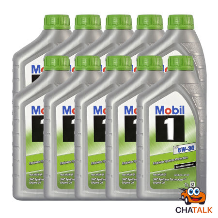 [정품보증]Mobil1 모빌원 ESP 5W-30 프리미엄 합성 엔진오일 1L, 10개