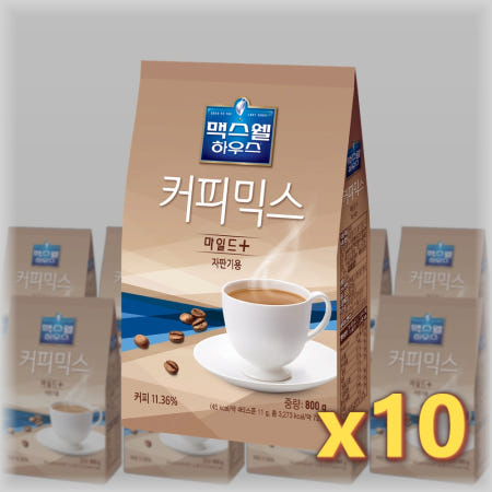 맥스웰하우스 커피믹스 마일드 플러스(자판기용) 800g, 10개