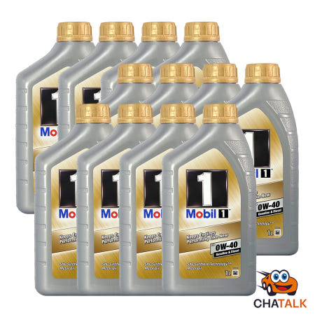[100%합성유]Mobil1 모빌원 FS 0W-40 프리미엄 합성 엔진오일 1L, 12개
