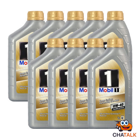 [100%합성유]Mobil1 모빌원 FS 0W-40 프리미엄 합성 엔진오일 1L, 9개
