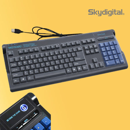 스카이디지탈 NKEYBOARD NKEY 매크로키보드 동시입력 저소음 게이밍 키보드