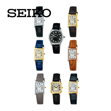 [해외]세이코 SEIKO SELECTION 나노 유니버스 여성 아날로그 손목시계 스퀘어 탱크 세르띠에 SSEH001