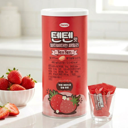 한미약품 텐텐 영양제 멀티비타민 패밀리 츄정 120정 1통