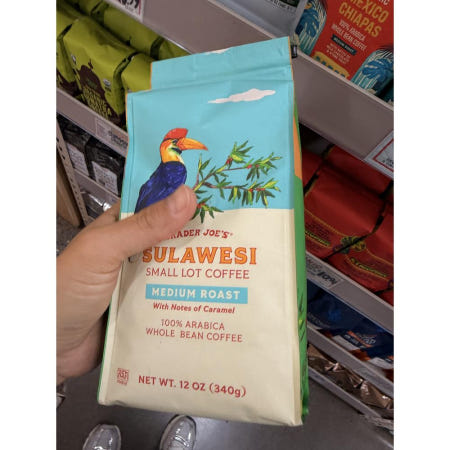 [해외]Trader Joe's 트레이더조 Sulawesi Small Lot Coffee 술라웨시 스몰로트 커피 홀빈 원두 340g 2개