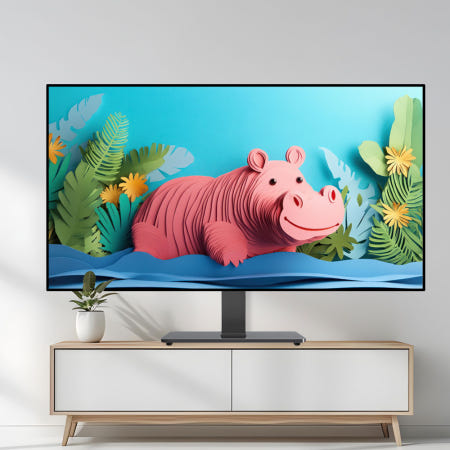 [월드림]좌우회전 TV스탠드 75인치 LG 호환 티비거치대 75UT8300ENA 75UR93RC0NA 75UR931C0NA