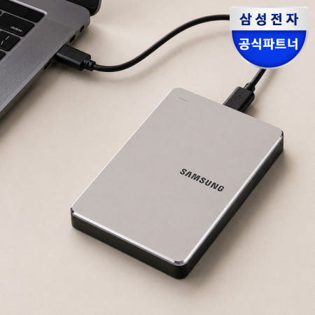 삼성전자 외장하드 Y3 파우치증정 1TB, 샴페인 골드