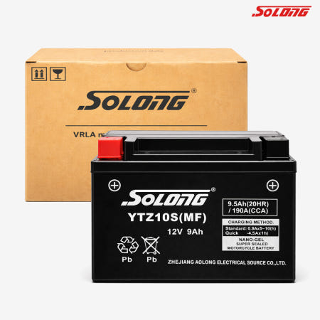 [SOLONG]소롱 DNA모터스 VX125 MF 배터리 밧데리 YTZ10S 12V9AH