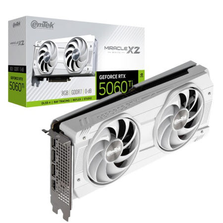 이엠텍 지포스 RTX 5060 Ti MIRACLE X2 WHITE D7 8GB