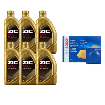 렉스턴G4 엔진오일 세트 [지크 ZIC X9 LS 5W30]