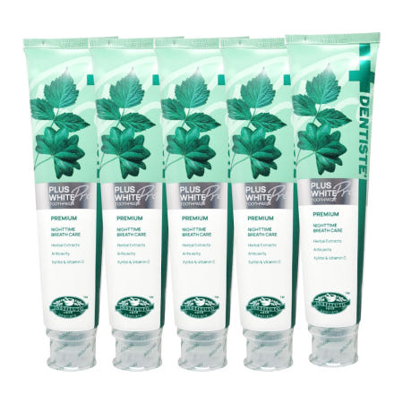 SIAM COSMECEUTICAL 덴티스테 플러스화이트 프로 치약 200g 5개