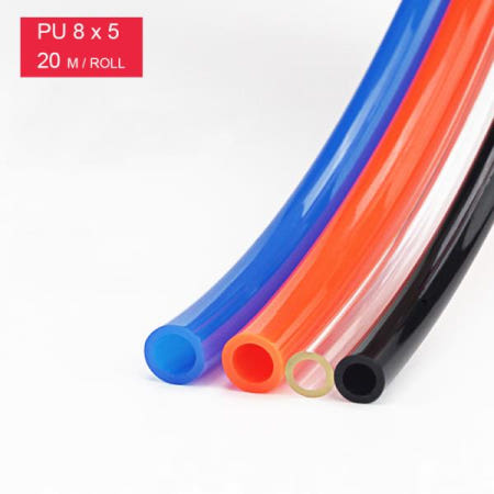 [해외]PU8 x 5 커넥터 압축기 호스 20 메터  PU 공압 공기 호스 부품 ID 5mm OD 8mm 피팅 튜브 압축 액세서리