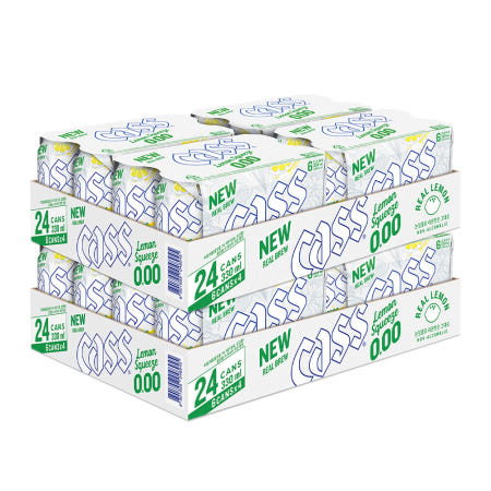 카스 0.00 레몬스퀴즈 제로 330ml x 48캔 무알콜 맥주 맛