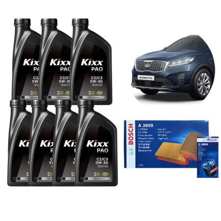올뉴쏘렌토 엔진오일세트 디젤 [킥스파오 KIXX PAO 5W30]