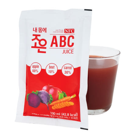 내몸에 조은 ABC주스 100ml 30포 클렌즈 사과 비트 당근 착즙 에이비씨 CCA주스