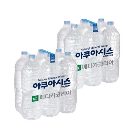 아쿠아시스 생수 (유/무라벨 랜덤 발송) 2L, 12개