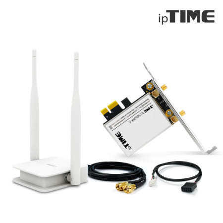 ipTIME Wi-Fi 6 PCI-ex 와이파이 무선랜카드 블루투스 아이피타임 AX5400PX-E