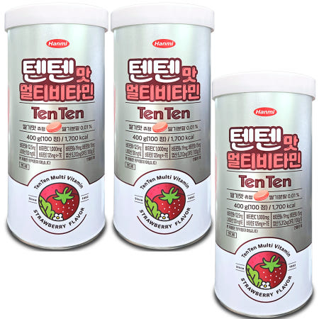 [도착보장] 한미약품 텐텐 영양제 멀티비타민 어린이 청소년 대용량 텐텐맛 300정, 1개