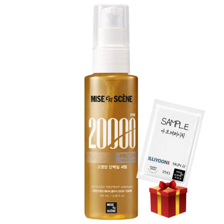 미쟝센 프로틴 테라피 클리닉20000 오일세럼 100ml+체험파우치 단백질 헤어에센스