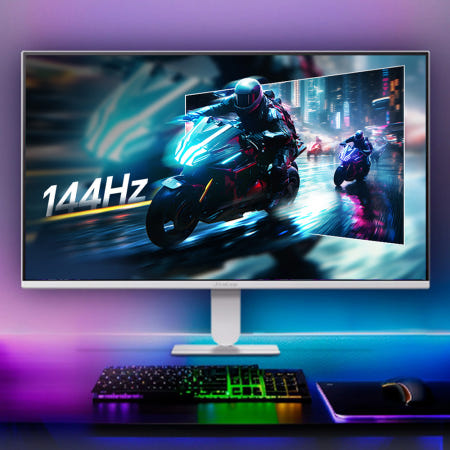 LG 광시야각 68cm 화이트 PC 컴퓨터 게이밍 모니터 27G411BW FHD IPS패널 144Hz 1ms 사무용 업무용 가정용 게이밍용