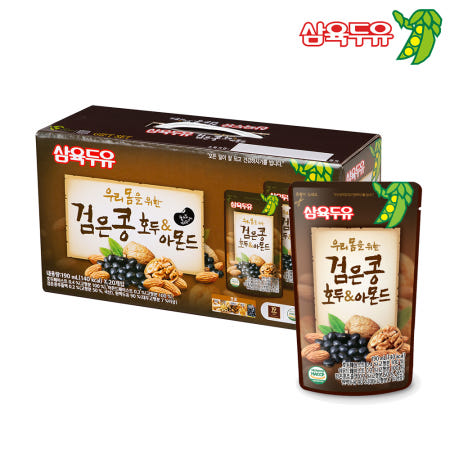 삼육두유 검은콩 호두아몬드 파우치 190ml, 20개