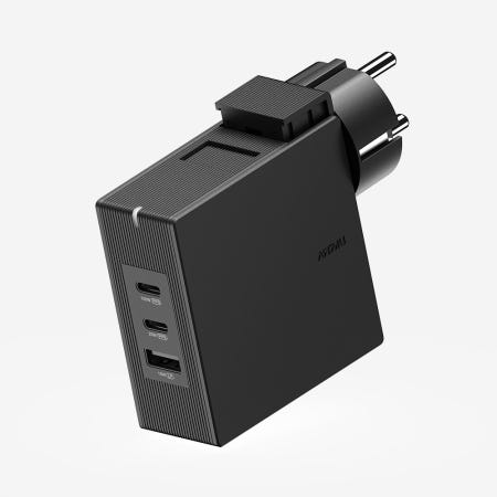 USB PD 100W 여행용 접지 멀티 초고속충전기 GT110 블랙