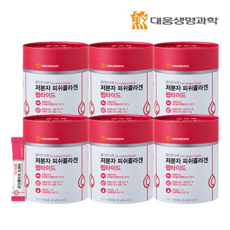 대웅생명과학 저분자 피쉬콜라겐 펩타이드 90포, 6개