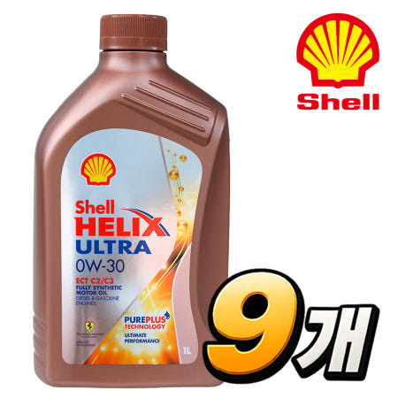 한국쉘 힐릭스 울트라 ECT C2 C3 0W-30, 1L, 9개
