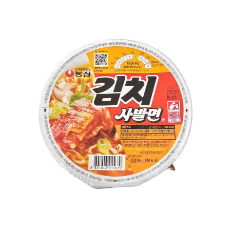 농심 김치사발면 컵라면 86g