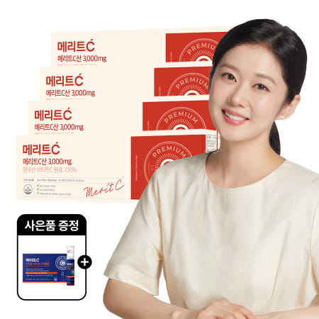 [추가구성] 트리플샷 30입 1박스 [휴온스N] 메리트C산 3000mg 고함량 영국산 DSM 비타민C 90포, 4개